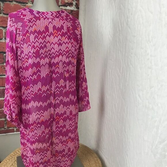 Ella Moss Pink Blouse Size  S - Picture 5 of 7